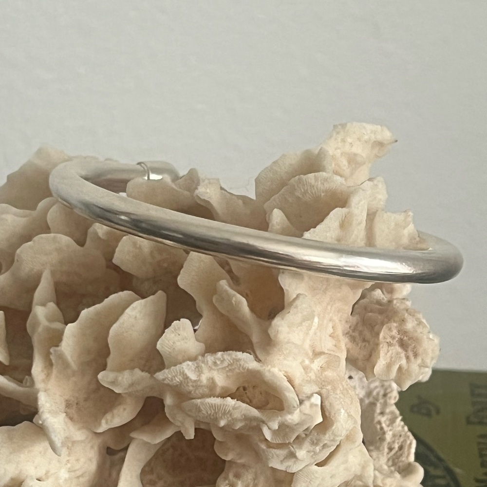 Silpada Sterling Silver Cuff Bracelet with safety chain - Picture 2 of 6